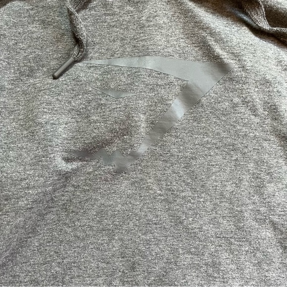 Gymshark cropped petal back gray hoodie size small - Picture 3 of 5